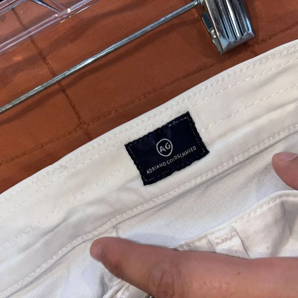 AG Adriano Goldschmied White Skinny Jeans Womens Size 24